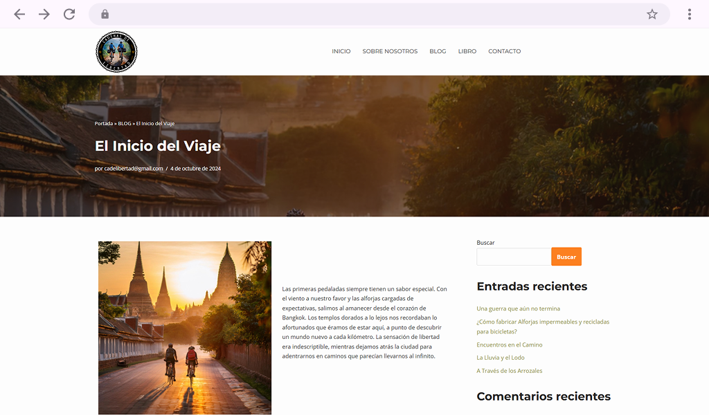 Página de entradas de Cadenas de libertad