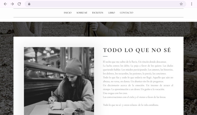 Página de inicio de Camila Malumbres